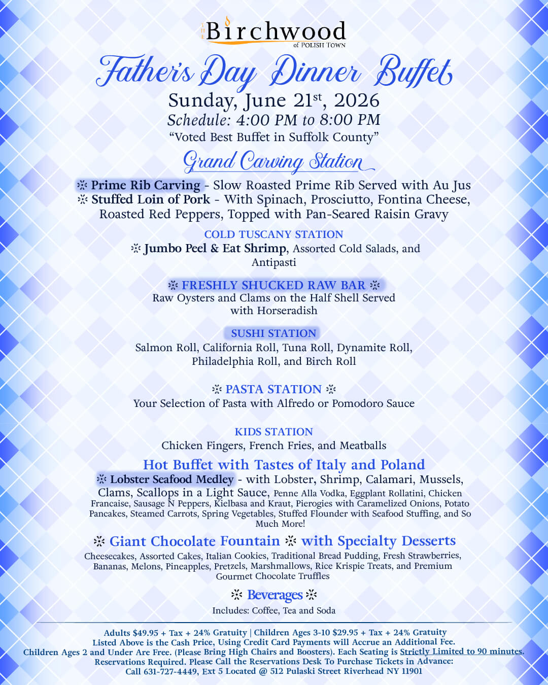 V2 Birchwood FathersDay Brunch Dinner 2