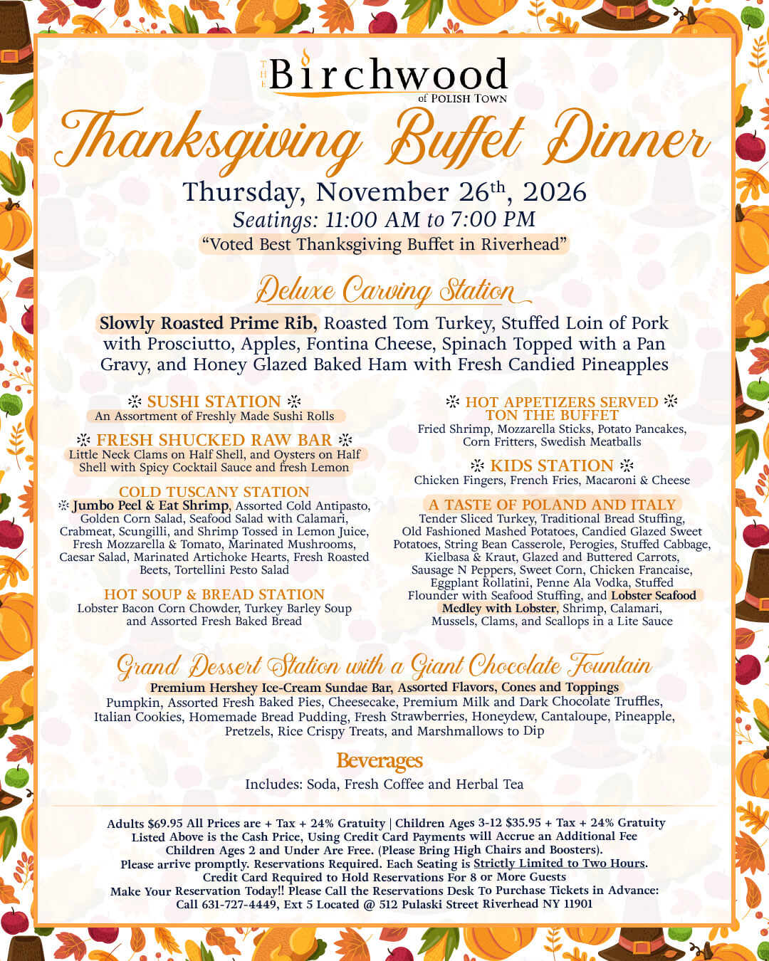 Birchwood thanksgiving